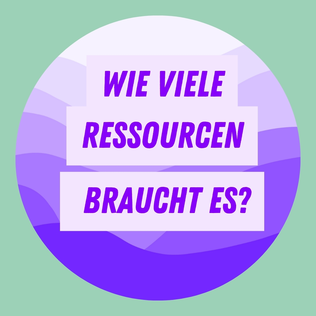 Wie viele Ressourcen braucht es